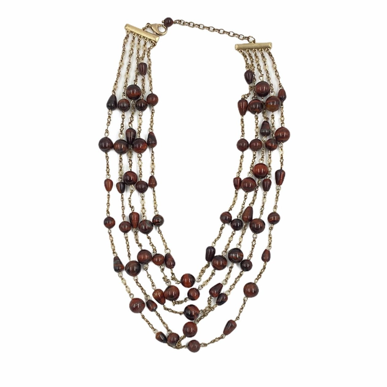 Layered Tiger's Eye Necklace