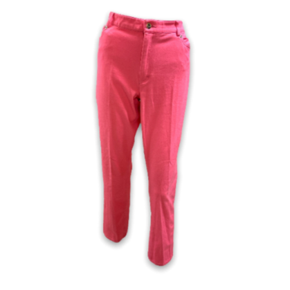 Pink Straight Leg Pants Size: 12